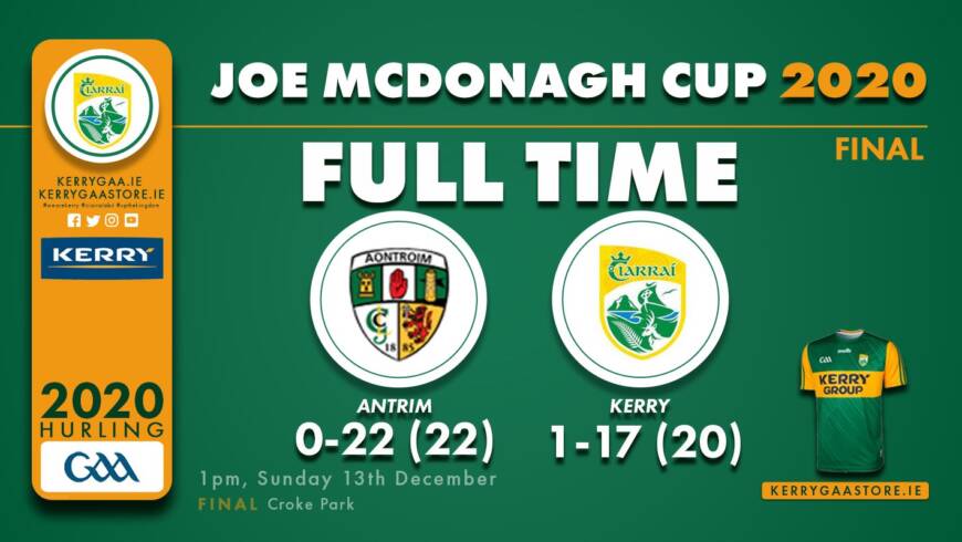 A win for Antrim in the Joe McDonagh Cup Final