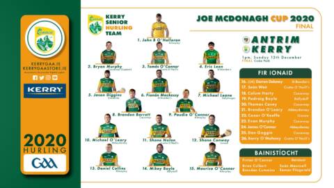 Team Announcement: Kerry vs Antrim