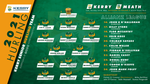 Team Announcement: Kerry vs Meath – AHL