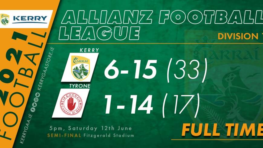 Victory for Kerry in the AFL, Division 1 Semi-Final