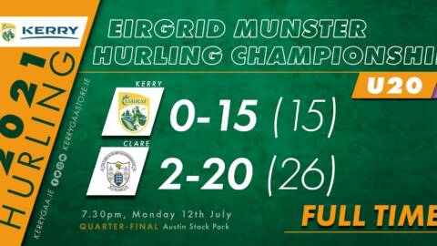 Kerry U20 hurlers defeated by a strong Clare side