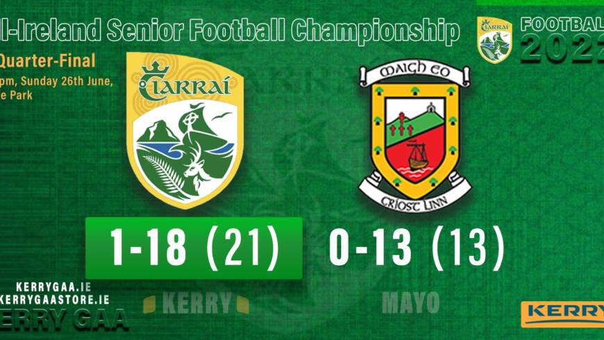 Kerry march on to All-Ireland Senior Football Championship Semi-Final