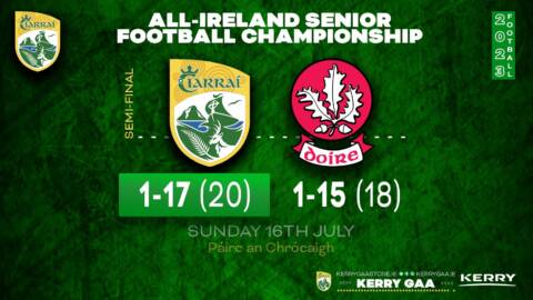 Kerry through to All-Ireland Decider