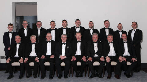 Referees Group – Munster GAA Awards 2024

Back Row (Left to Right): Timmy McGrath (Limerick),, Fergal Kelly (Longford), Brendan Griffin (Kerry), Niall Quonn (Clare), Nicky O'Toole (Waterford), Ciaran O'Regan (Cork), Donnacha O'Callaghan (Limerick), Niall Malone (Clare), Derek O'Mahoney (Tipperary), Colm Lyons (Cork)
Front Row (Left to Right): Johnny Ryan (Secretary - Munster GAA Referees Committee), Dermot “Weeshie” Lynch (Munster GAA PRO), Kieran Leddy (Munster GAA CEO), Ger Ryan (Munster GAA Chairman), Tim Murphy (Munster GAA Vice-Chairman), Bob Ryan (Munster GAA Treasurer), Michael Wadding (Chairman – Munster GAA Referees Committee), John Brennan (Munster GAA Operations Manager)